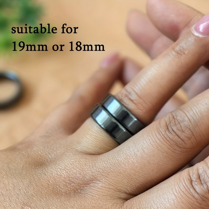 5 Terahertz Natural Stone Rings for Men and Women